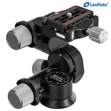 Leofoto GW-01 3-Way Gear Head with QR Plate Arca Compatible